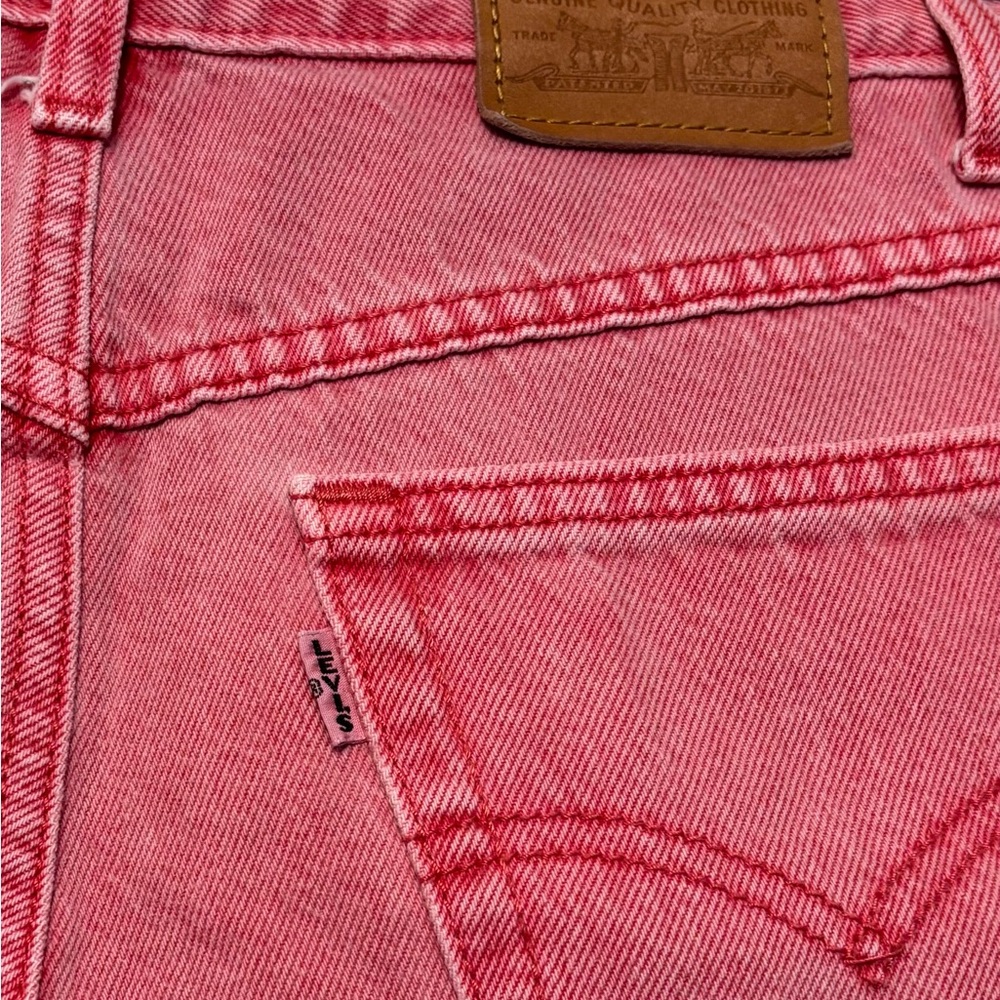 Stylish Pink Denim Women's Shorts - Picture 3 of 7